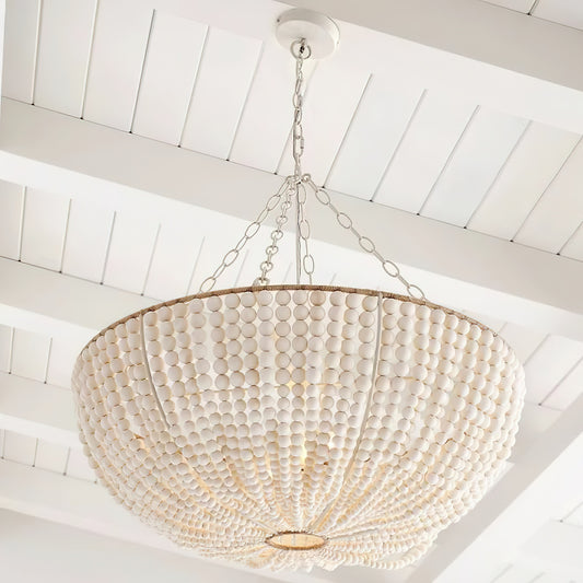 Bristol Wood Bead Chandelier